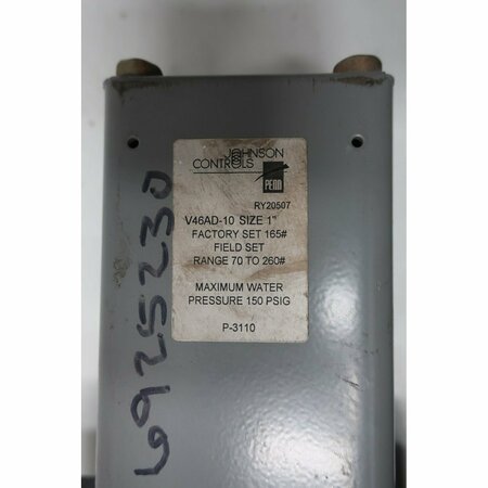 Johnson Controls WATER REGULATING THREADED 1IN NPT OTHER VALVE V46AD-10